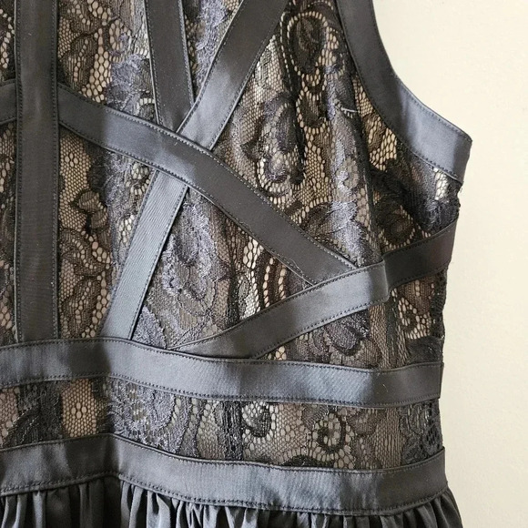 Lovers & Friends Revolve Harmony Black Lace Top Solid  Skirt Mini Black Dress L. - Picture 14 of 16